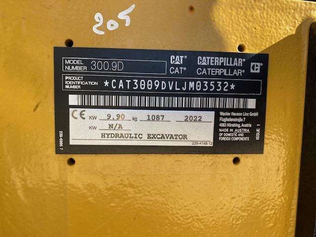 2022 Caterpillar 300.9 D Mini excavator - Image 16