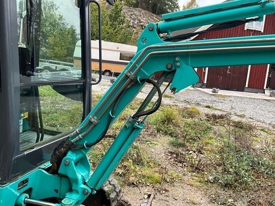 2017 Kobelco SK18 excavator with machine trailer and attachments - Image 46