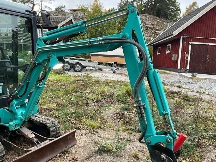 2017 Kobelco SK18 excavator with machine trailer and attachments - Image 48